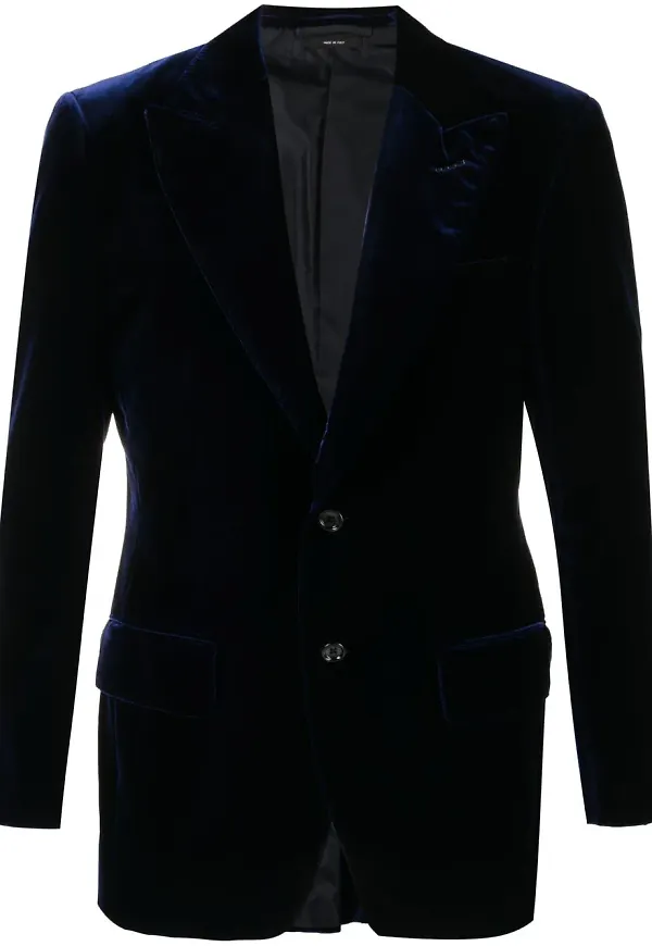 TOM FORD enkelknäppt finblazer - Blå