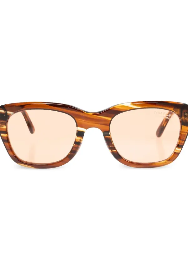 TOM FORD Eyewear fyrkantiga solglasögon - Brun