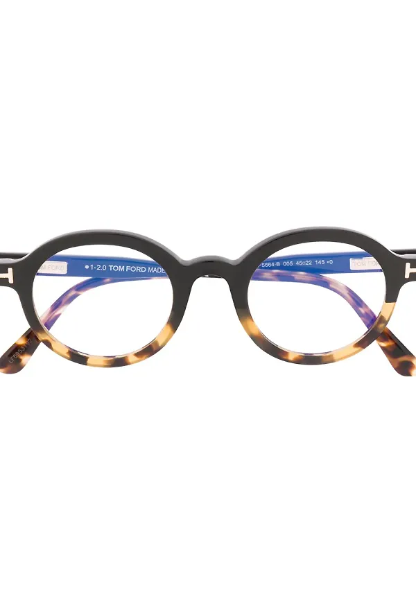 TOM FORD Eyewear glasögon med runda bågar - Svart