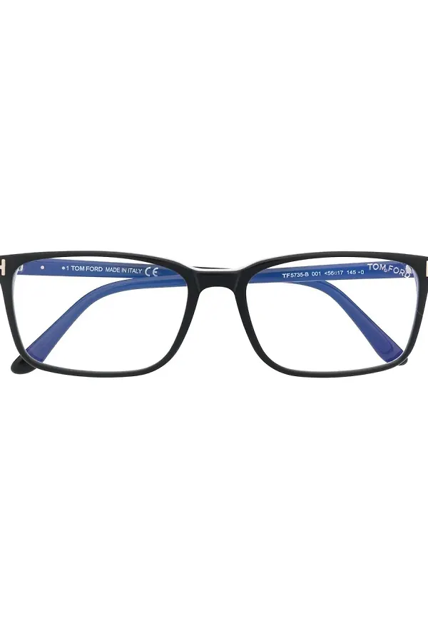 TOM FORD Eyewear glasögon med rektangulära bågar - Svart