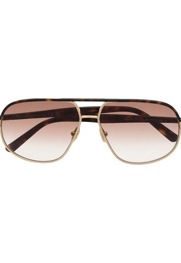 TOM FORD Eyewear pilotsolglasögon - Guldfärgad