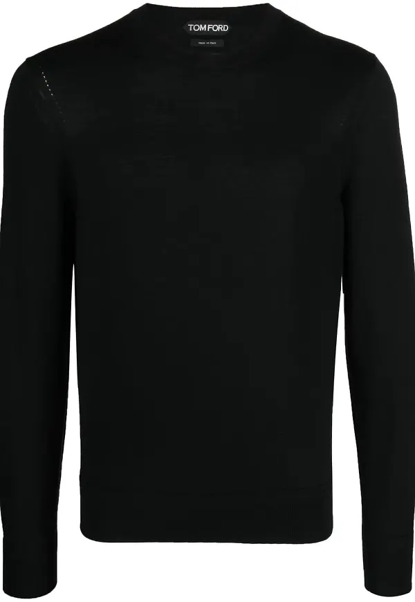 TOM FORD finstickad tröja - Svart