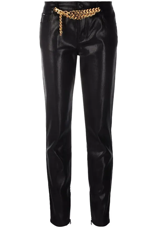 TOM FORD glansiga straight-jeans - Svart