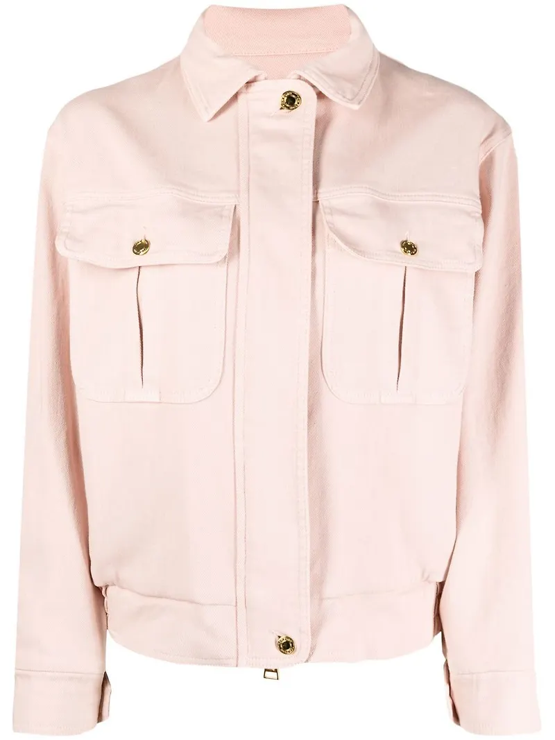 TOM FORD jeansjacka med dragkedja - Rosa