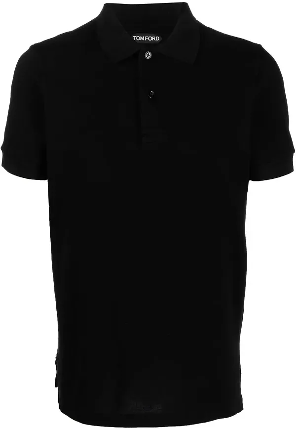 TOM FORD kortärmad pikétröja - Svart