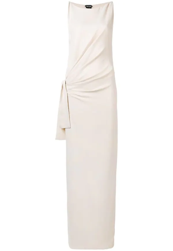 TOM FORD lång aftonklänning - Neutral
