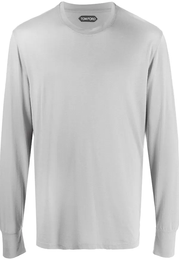 TOM FORD långärmad t-shirt - Blå