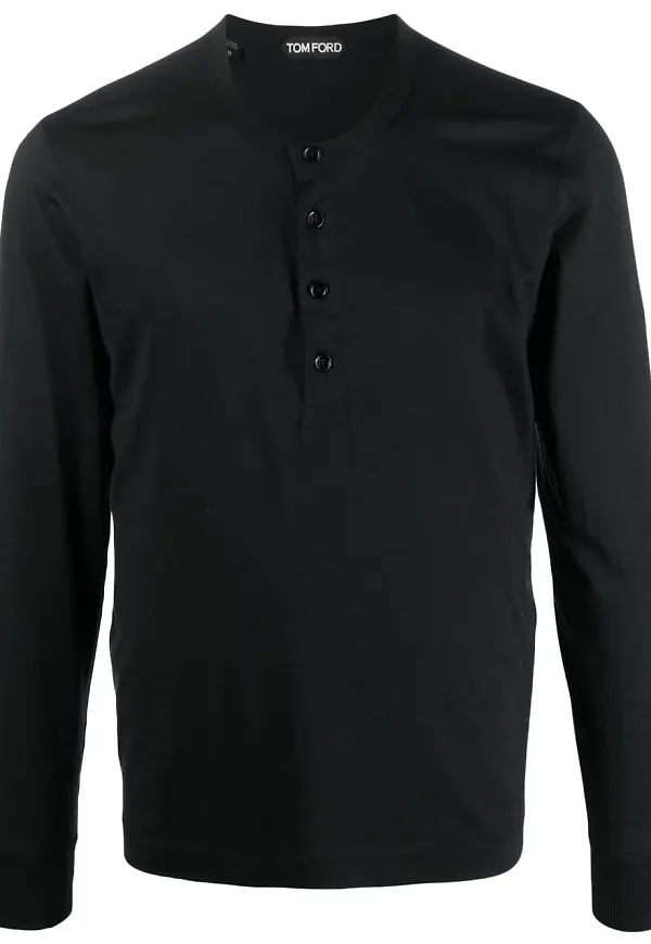 TOM FORD långärmad t-shirt - Svart