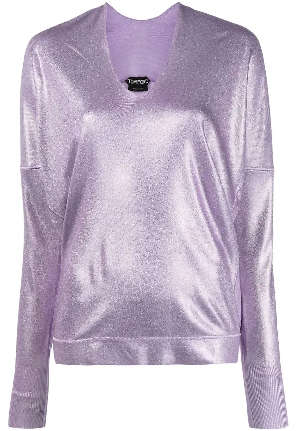 TOM FORD långärmad topp - Lila