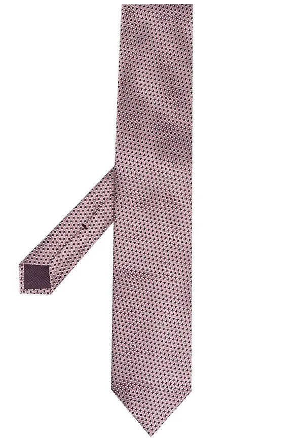 TOM FORD mönstrad sidenslips - Rosa