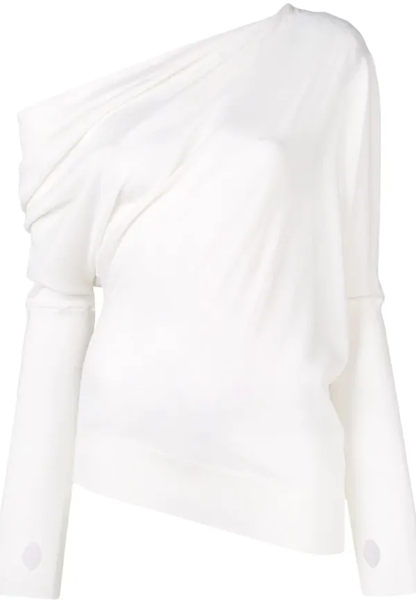 TOM FORD off shoulder-tröja - Vit