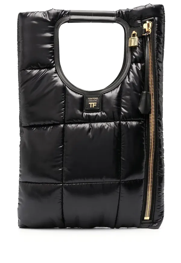 TOM FORD quiltad totebag - Svart