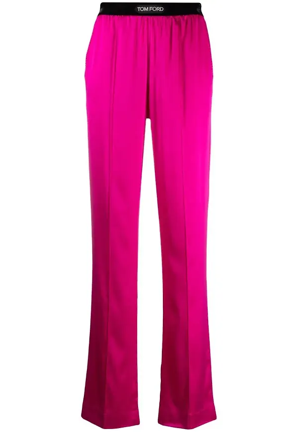 TOM FORD raka byxor med logotypmärke - Rosa