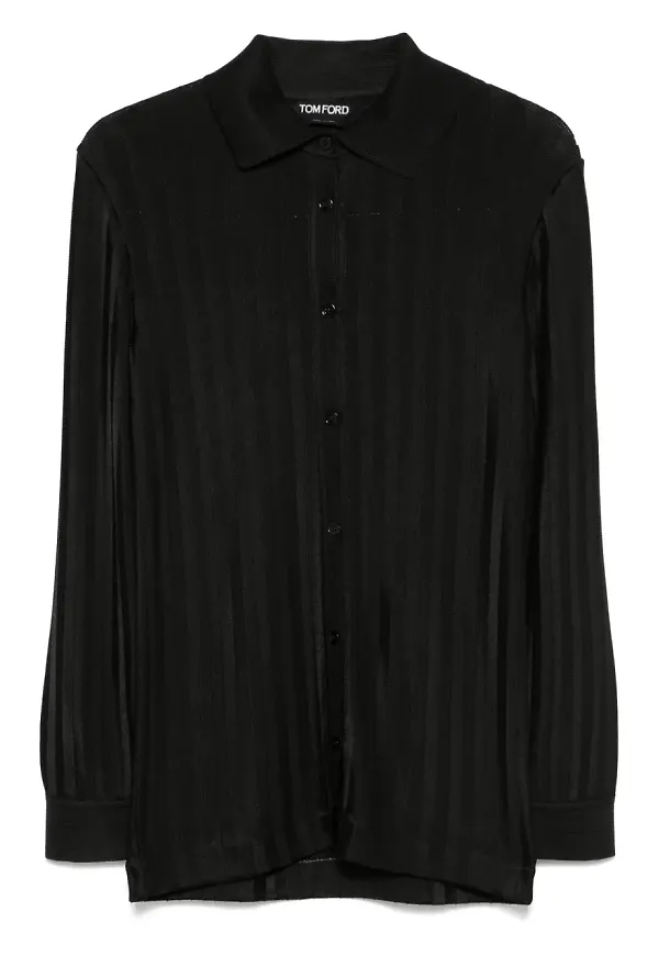 TOM FORD randig skjorta - Svart