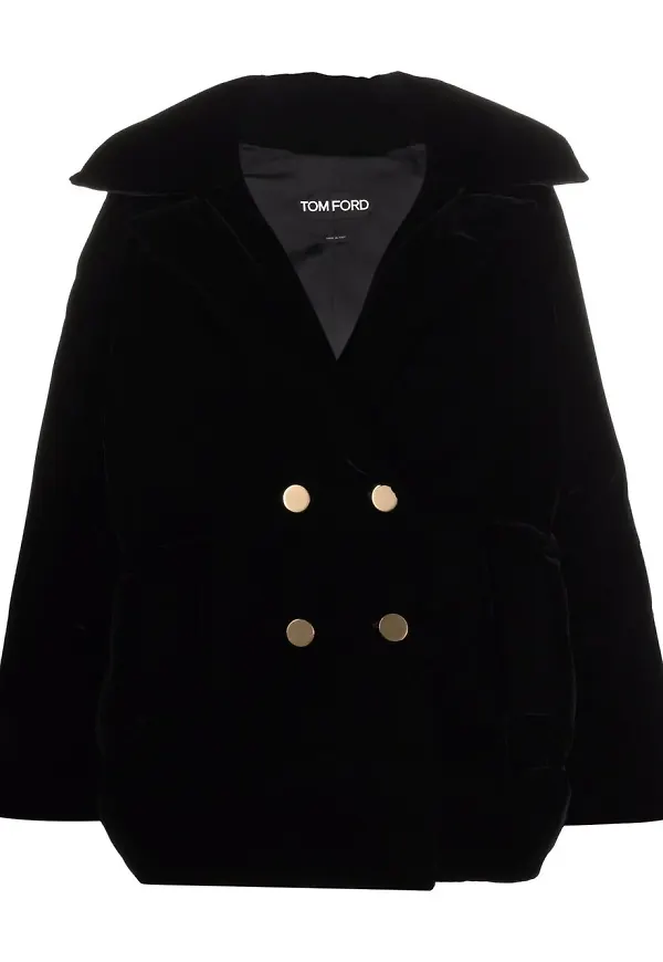 TOM FORD sammetskappa - Svart