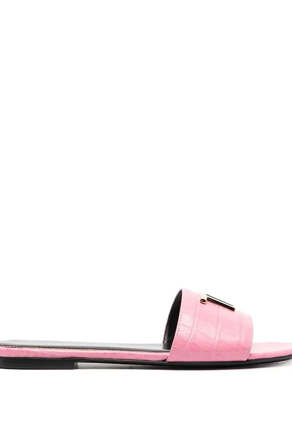 TOM FORD sandaler med krokodileffekt - Rosa