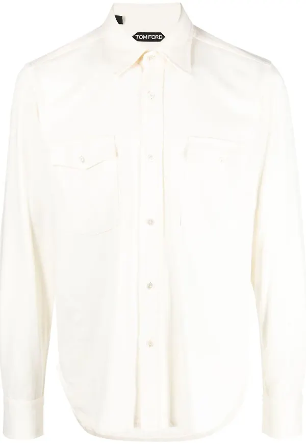 TOM FORD silk jersey shirt - Neutral