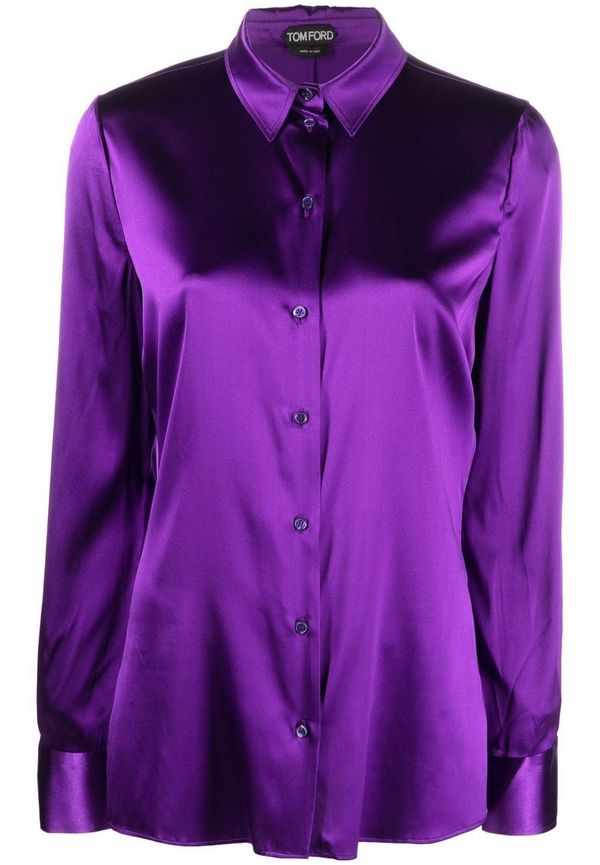 TOM FORD skjorta med knäppning - Lila