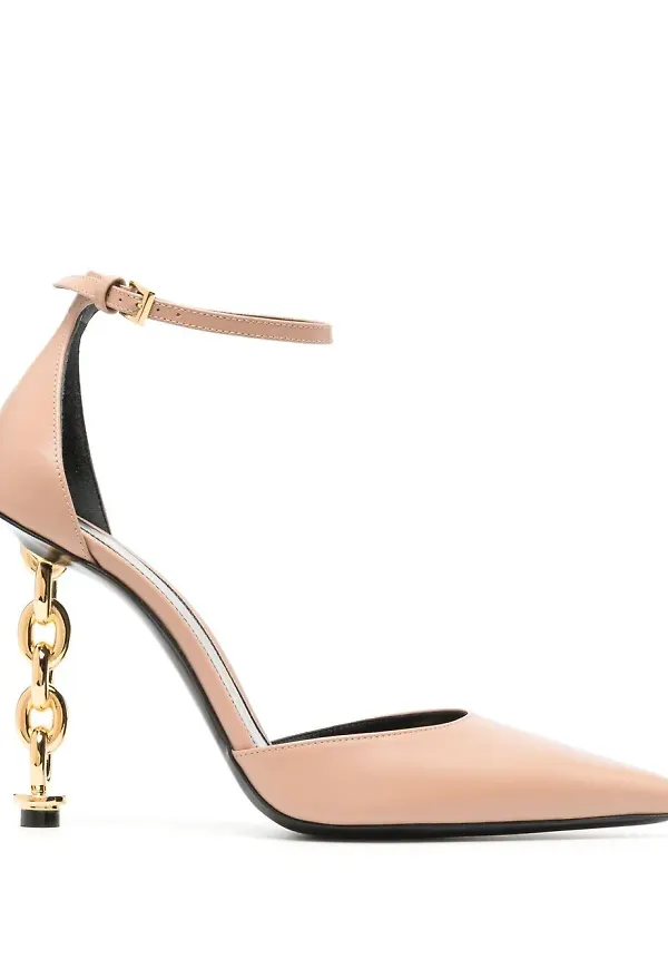 TOM FORD spetsiga läderpumps - Neutral