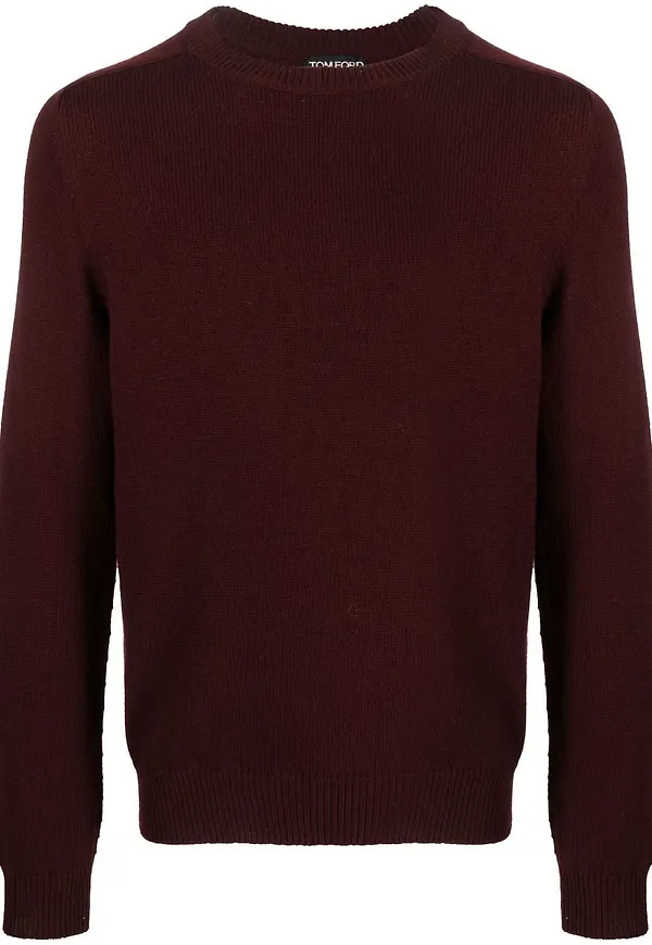 TOM FORD stickad kashmirtröja - Röd
