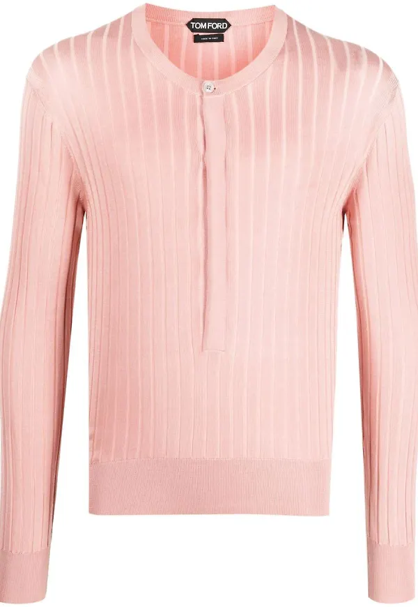 TOM FORD stickad sweatshirt - Rosa