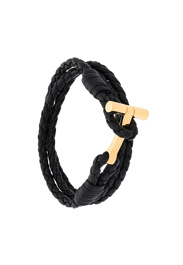 TOM FORD T-buckle bracelet - Svart