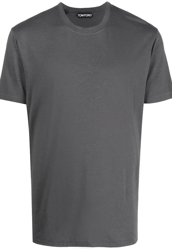 TOM FORD t-shirt med rundad hals - Grå