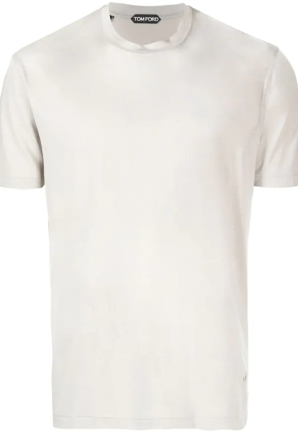 TOM FORD t-shirt med rundad hals - Grå