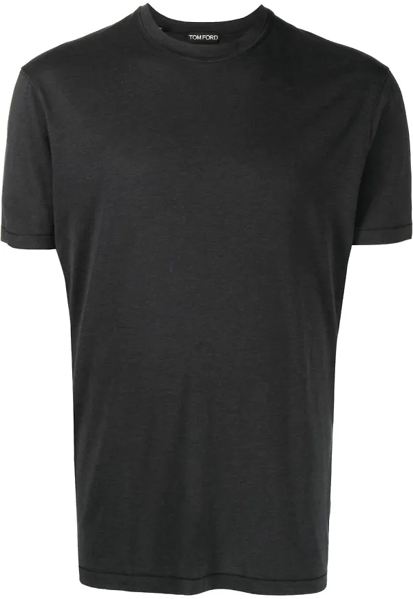 TOM FORD t-shirt med rundad hals - Grå