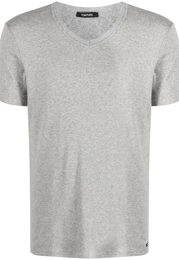 TOM FORD v-ringad t-shirt - Grå