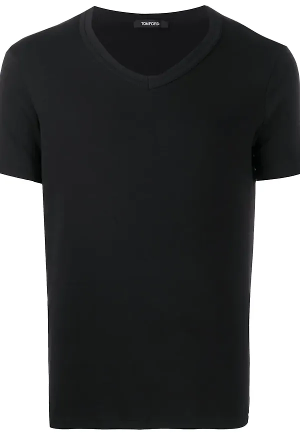 TOM FORD v-ringad t-shirt - Svart