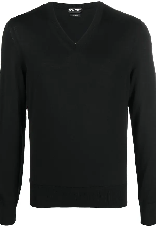 TOM FORD v-ringad tröja - Svart