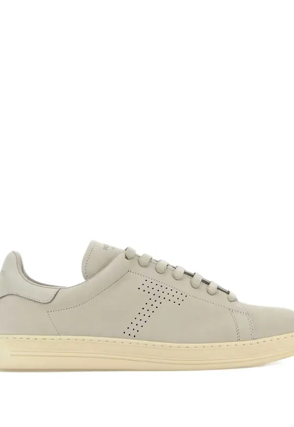 TOM FORD Warwick låga lädersneakers - Neutral