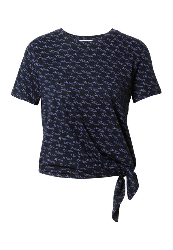 TOM TAILOR DENIM T-shirt rökblå / mörkblå