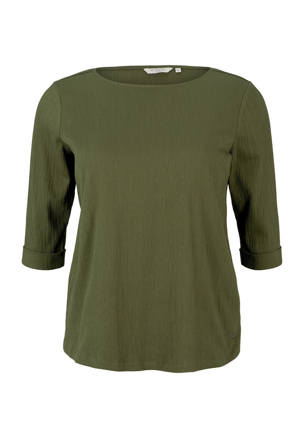 Tom Tailor Women + T-shirt mörkgrön