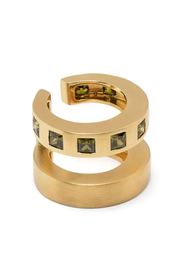 Tom Wood Arch Zirconia örhängen - Guldfärgad