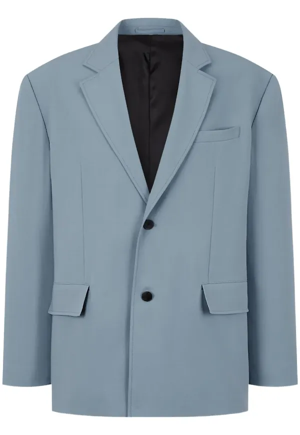 TOMBOY enkelknäppt blazer - Blå