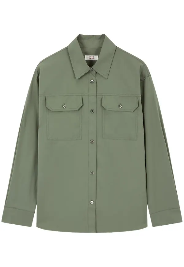 TOMBOY skjorta med utility-ficka - Grön
