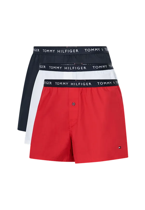 Tommy Hilfiger - Boxerkalsonger 3P Woven Boxer 3-pack - Multi - S