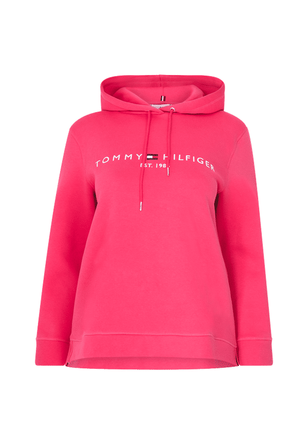 Tommy Hilfiger - Huvtröja Crv Regular Hilfiger Hoodie LS - Rosa