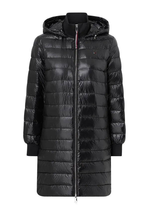 Tommy Hilfiger - Kappa Sporty Sorona Side Zip Coat - Svart