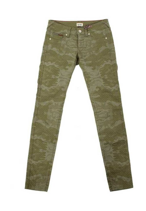 Tommy Hilfiger - Skinny Jeans - Grön - Dam - Storlek: W26 L32