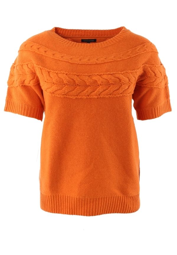 Tommy Hilfiger - Stickade tröjor & koftor - Orange - Dam - Storlek: M,S