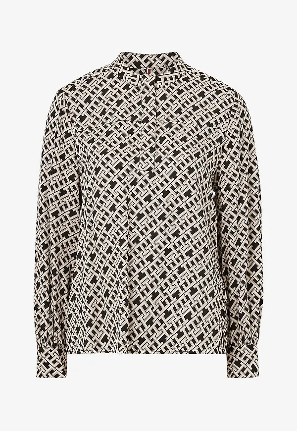 Tommy Hilfiger - Blus Amd Fluid Blouse - Beige