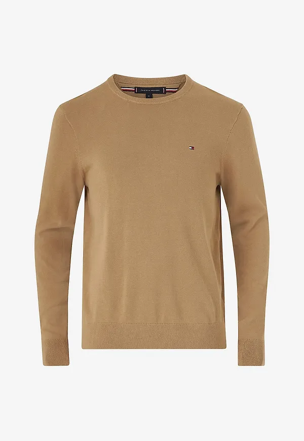 Tommy Hilfiger - Crewneck Essential Ssnl Cotton - Beige