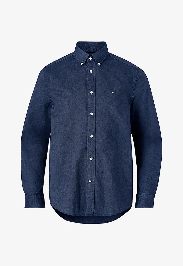 Tommy Hilfiger - Skjorta Solid Heritage Oxford RF Shirt - Blå
