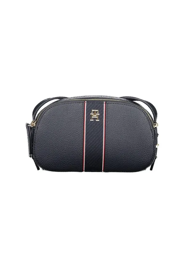 Tommy Hilfiger, Väska, Dam, ONE Size, Kontrasterande axelväska med präglad logotyp