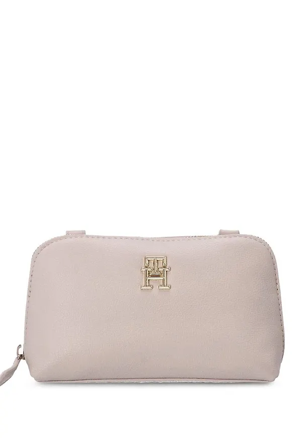 Tommy Hilfiger axelremsväska med monogram - Neutral