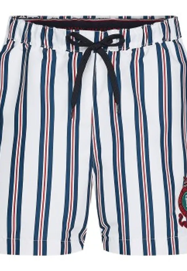 Tommy Hilfiger Badbyxor Prints Swim Shorts Vit Mönstrad polyester X-Large Herr