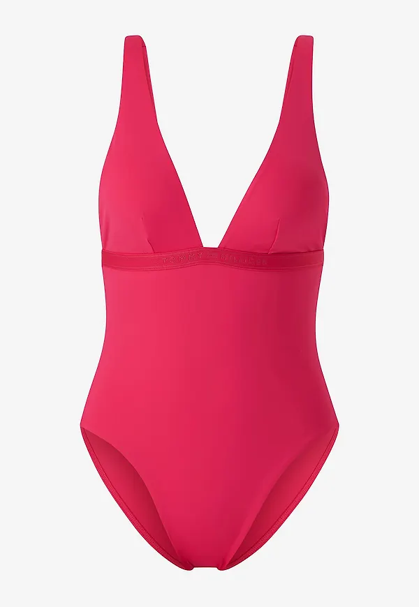 Tommy Hilfiger - Baddräkt Plunge One Piece RP Ext - Rosa
